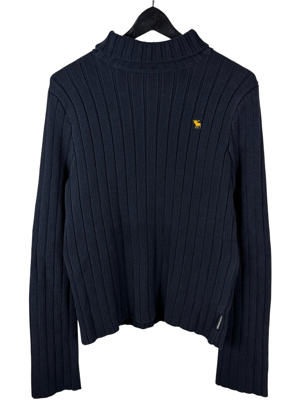 Vintage 90s Women’s Abercrombie & Fitch Turtle Neck Blue Sweater Size S